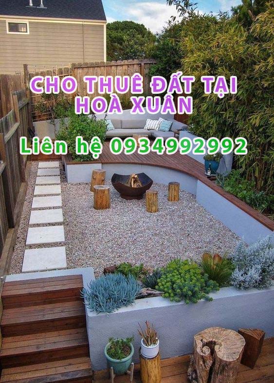 Cho thuê 2 lô đường 10 nam Hoà Xuân giá gần sông