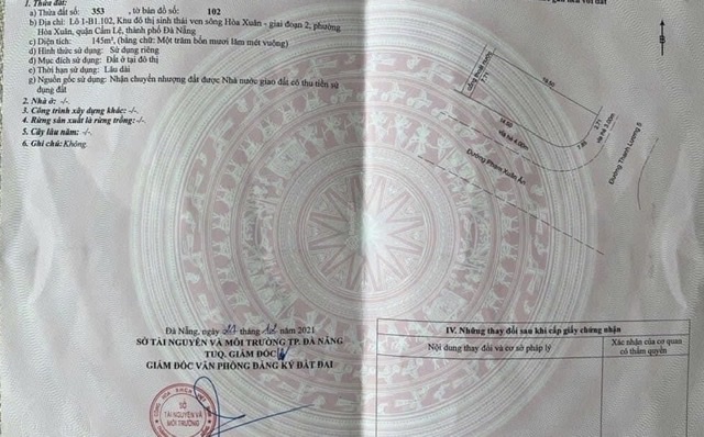 Bán đất 2 mặt tiền đường Phạm Xuân Ẩn và Thanh Lương 5