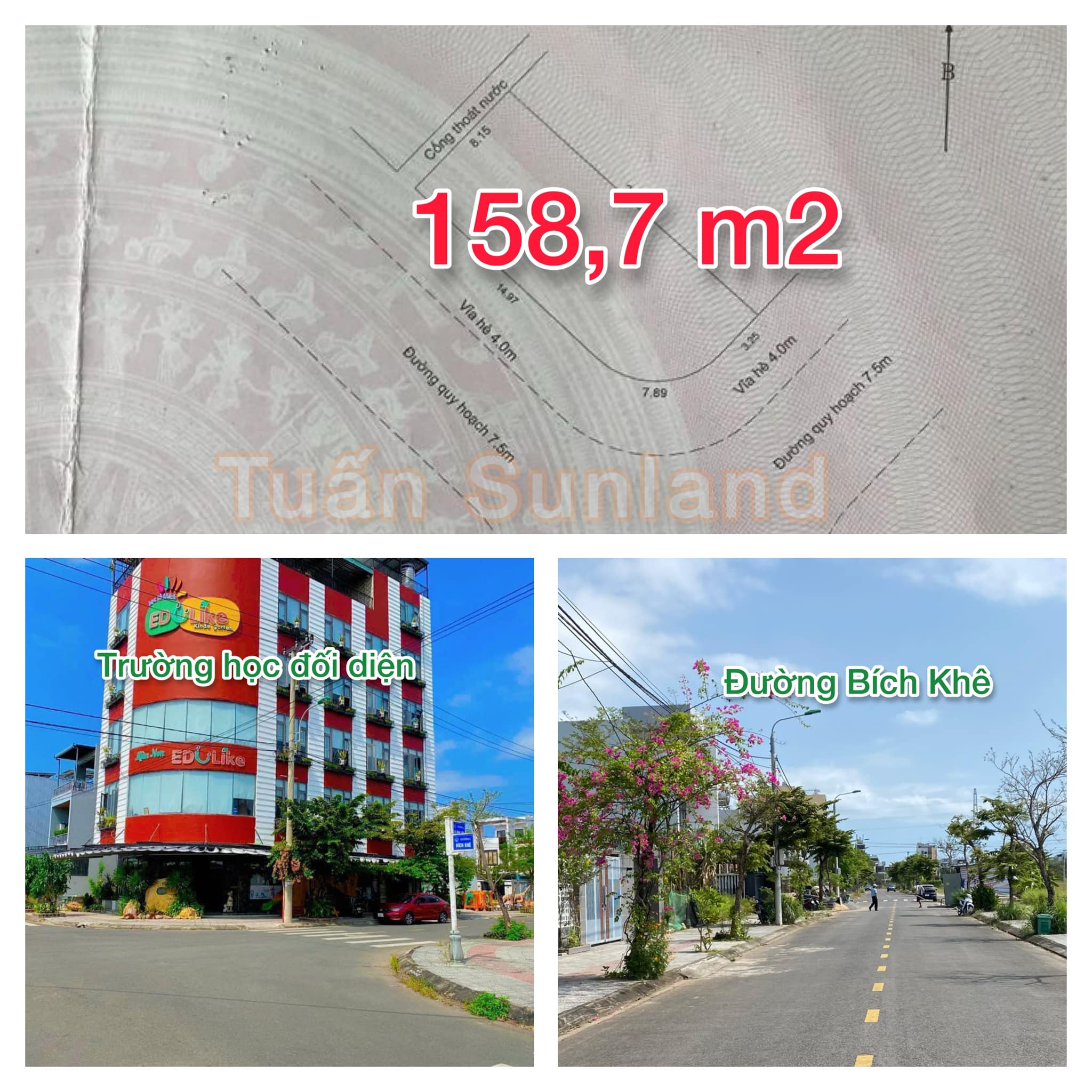 Bán lô góc đường Bích Khê và Vũ Đình Liên