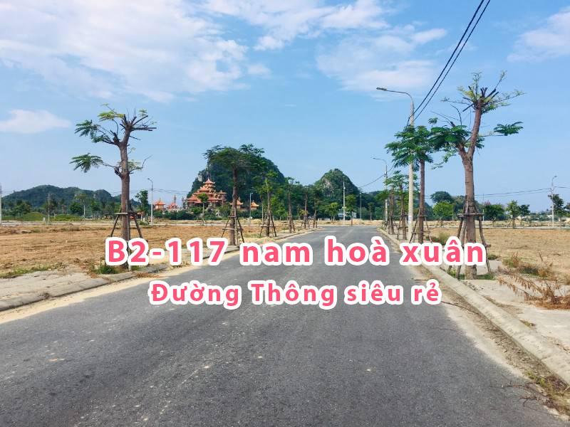 Bán cặp đất B2.117 đường thông Nam Hòa Xuân gần công viên giá siêu rẻ