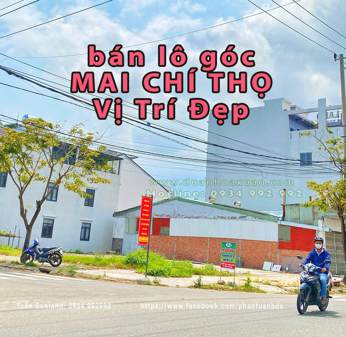 Bán lô 2 mặt tiền đường Mai Chí Thọ Đà Nẵng năm 2023
