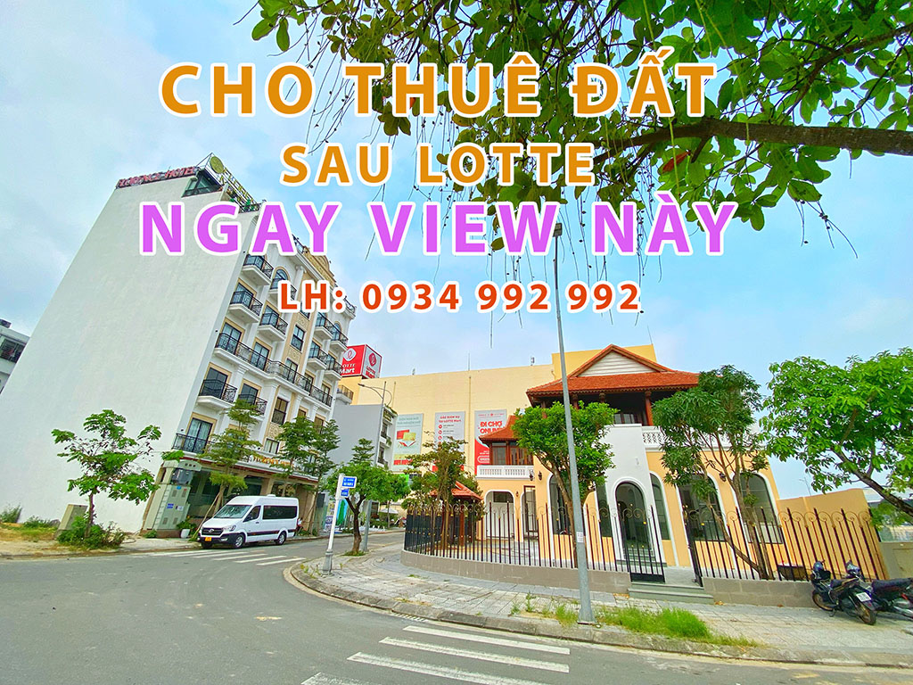 Cho thuê đất khu Hala ngay Lotte Đà Nẵng vị trí đẹp