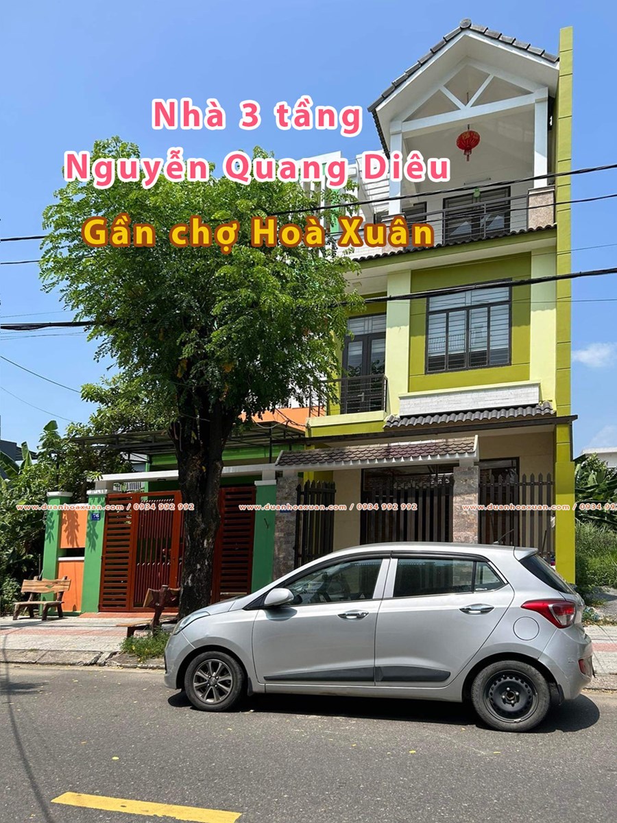 Bán nhà đường Nguyễn Quang Diêu Hoà Xuân gần chợ