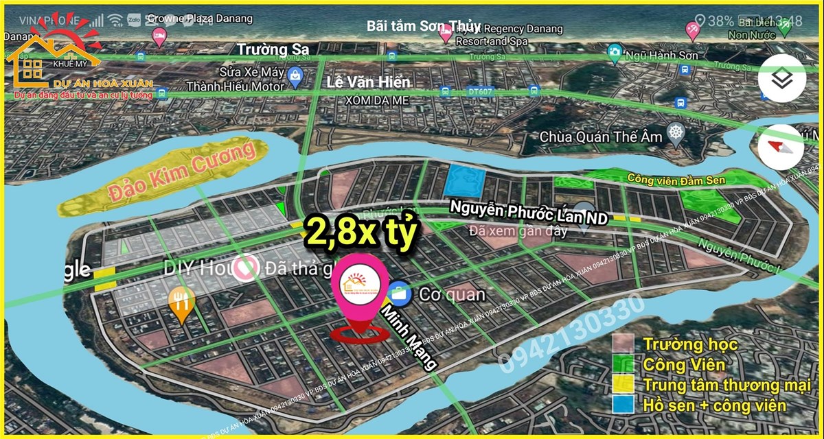 Bán đất Nam Hoà Xuân sát Minh Mạng