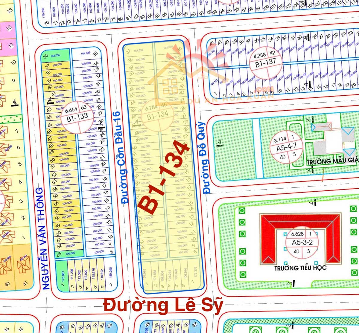Bán 2 lô liền kề đường Đỗ Quỳ vị trí đẹp