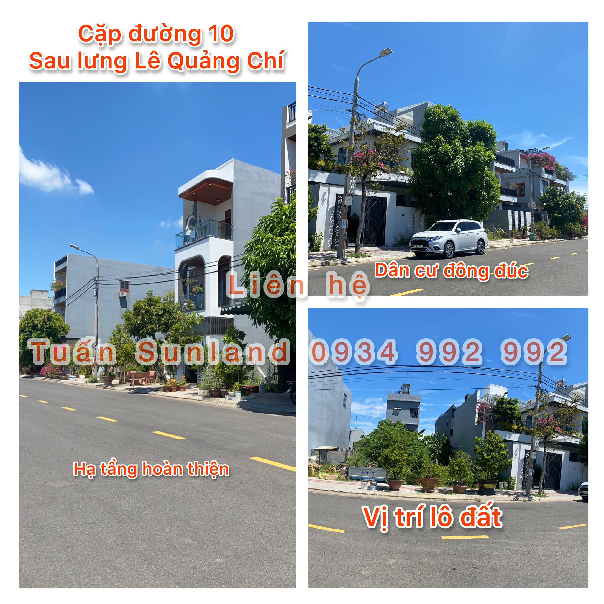 Bán cặp đường 10 đối lưng Lê Quảng Chí 