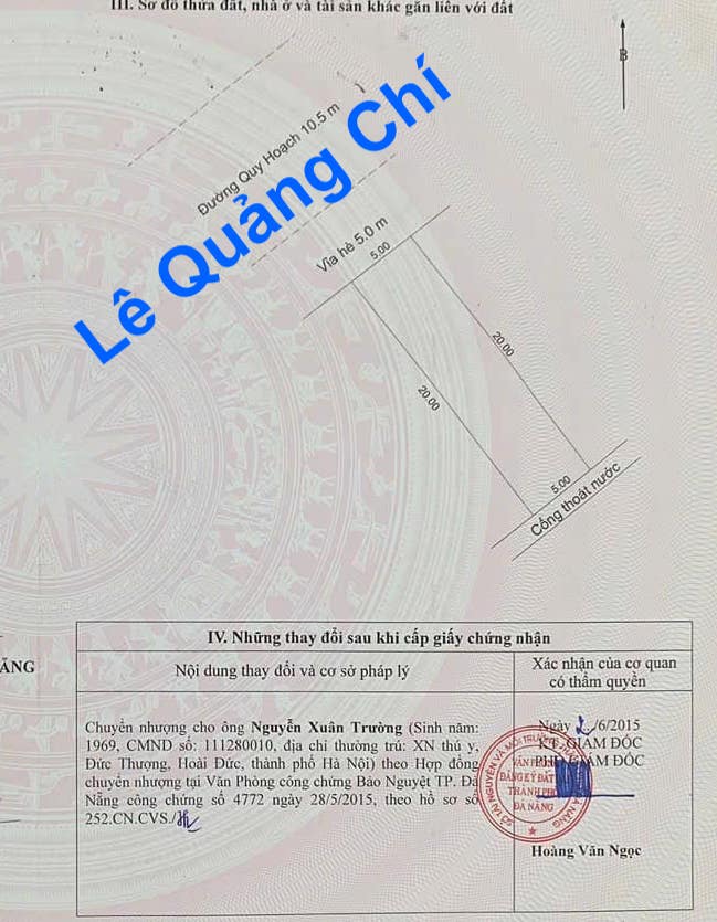 Bán đất đường Lê Quảng Chí đoạn sầm uất giá rẻ