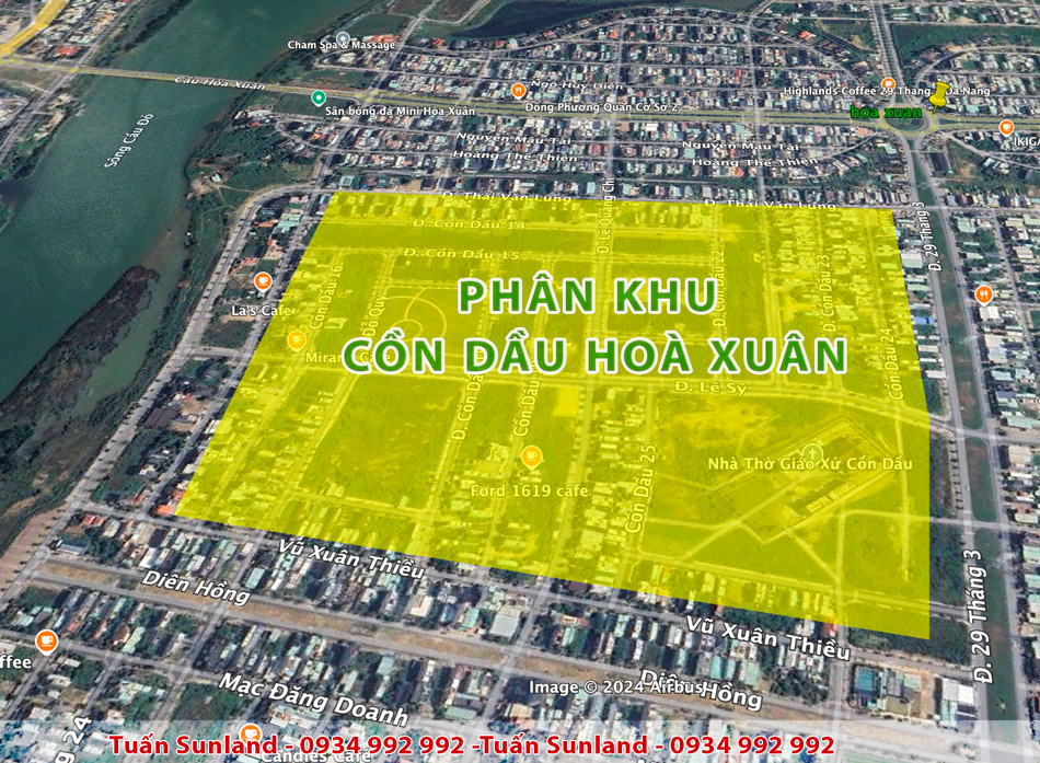 KHU CỒN DẦU PHÂN KHU ĐẸP NHẤT HOÀ XUÂN 