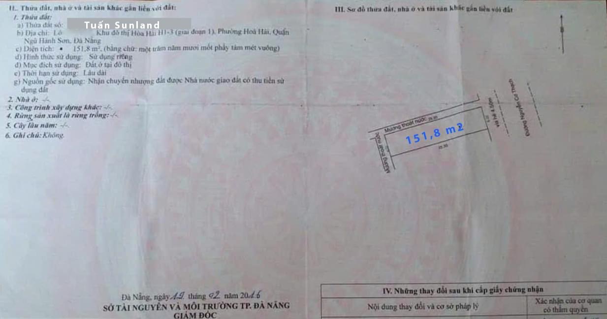 Bán lô kẹp cống đường Nguyễn Cơ Thạch 