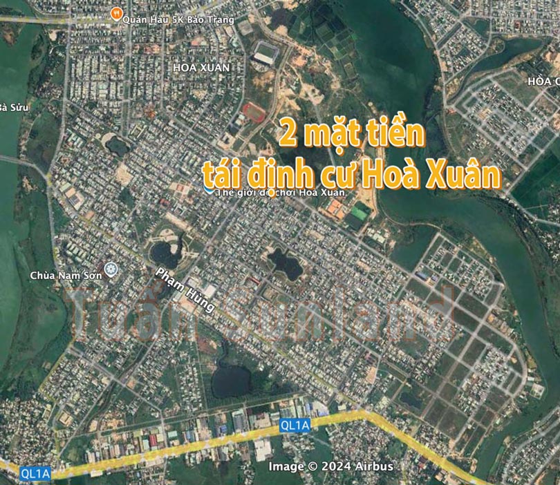 Cập nhật liên tục hàng 2 mặt tiền tại Hoà Xuân tái định cư