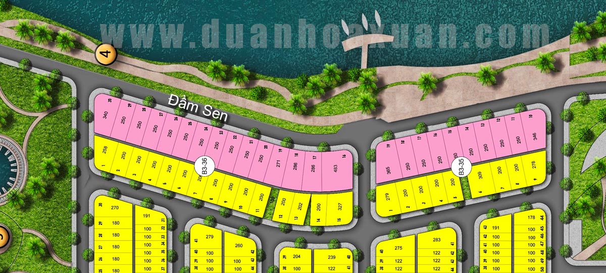 Biệt thư ven sông nam hoà xuân
