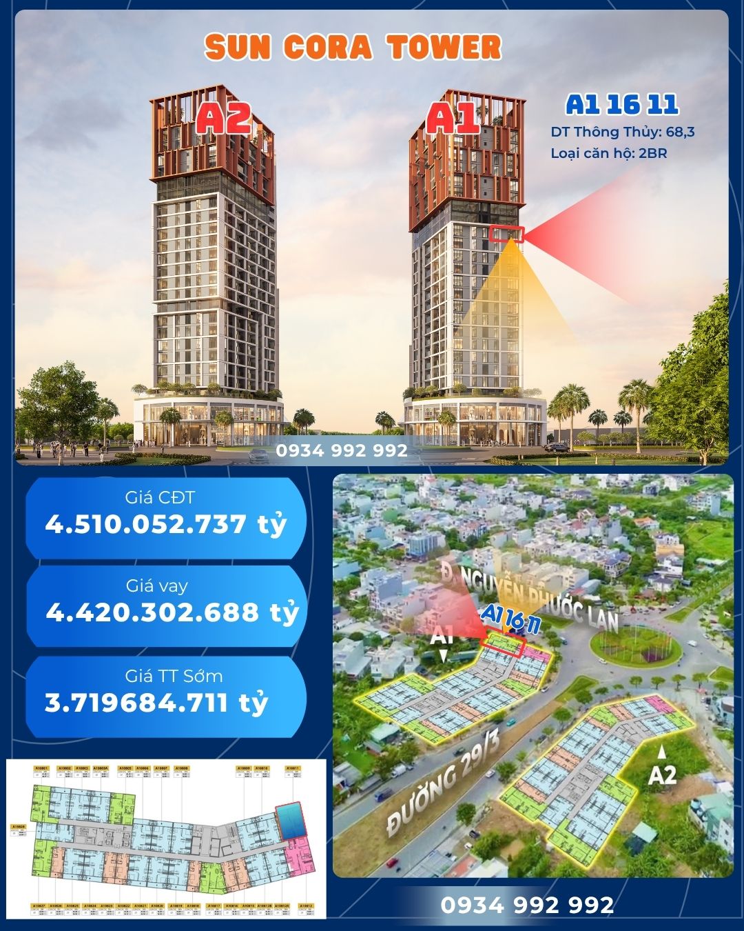 CORA TOWER HÀNG BÁN LẠI 