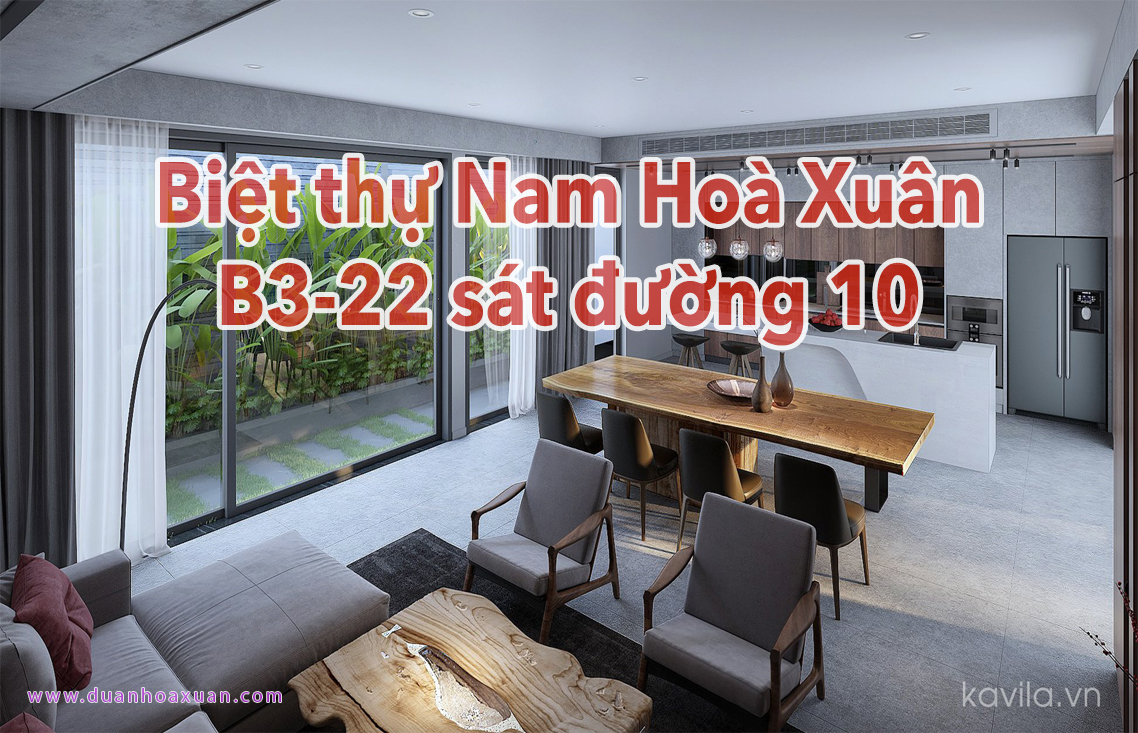 Biệt thự Nam hoà xuân B3-22 lô 29 