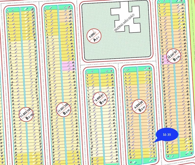 B2-97 gần Sông, gần Block biệt thự, gần trường mẫu giáo