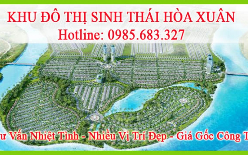 Bán đất B1-39 lô 18 khu đô thị sinh thái hoà xuân giai đoạn 1A