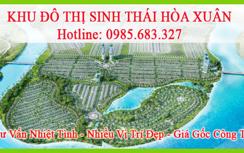 Bán đất B1.28 lô 21 khu đô thị sinh thái hoà xuân giai đoạn 1A