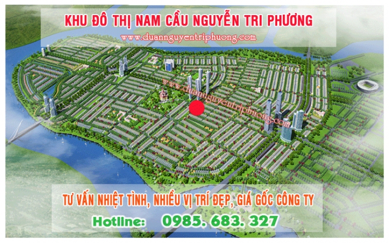 Bán lô 2 mặt tiền B1-44 khu đô thị nguyễn tri phương