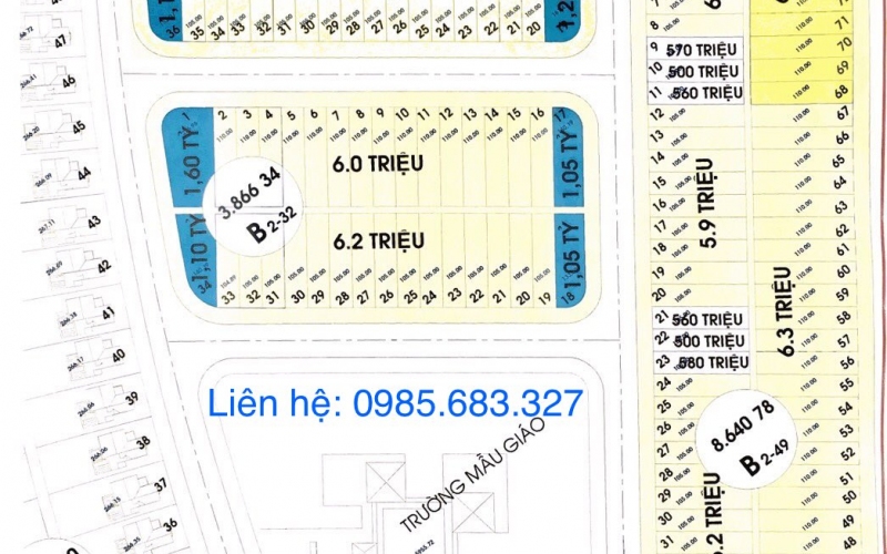 Mở bán 3 block B2-31, B2-32, B2-49 khu sinh thái nam hoà xuân