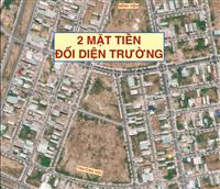 bán lô 2 mặt tiền đường Lê Sỹ khu Hoà Xuân đối diện trường học