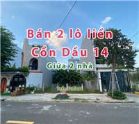 Bán 2 lô liền cồn dầu 14 hoà xuân Đà Nẵng