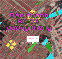bán đất B2.73 đường thông
