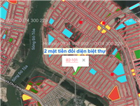 Bán lô 2 mặt tiền b2.101 sau đường Minh Mạng