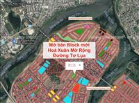 Mở bán đường tơ lụa B1-76 hoà xuân mở rộng