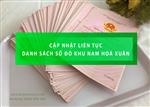 Danh sách sổ mới về tại khu Nam Hoà xuân tại SunLand