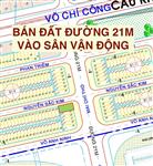 Bán lô 2 mặt tiền siêu hiếm đường 21m vào sân bóng hoà xuân B1-8 