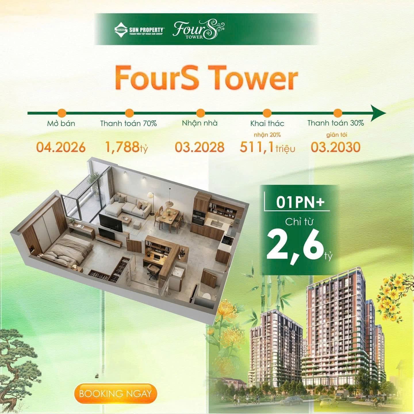 TỔN QUAN DỰ ÁN FOURS TOWER NAM HOÀ XUÂN